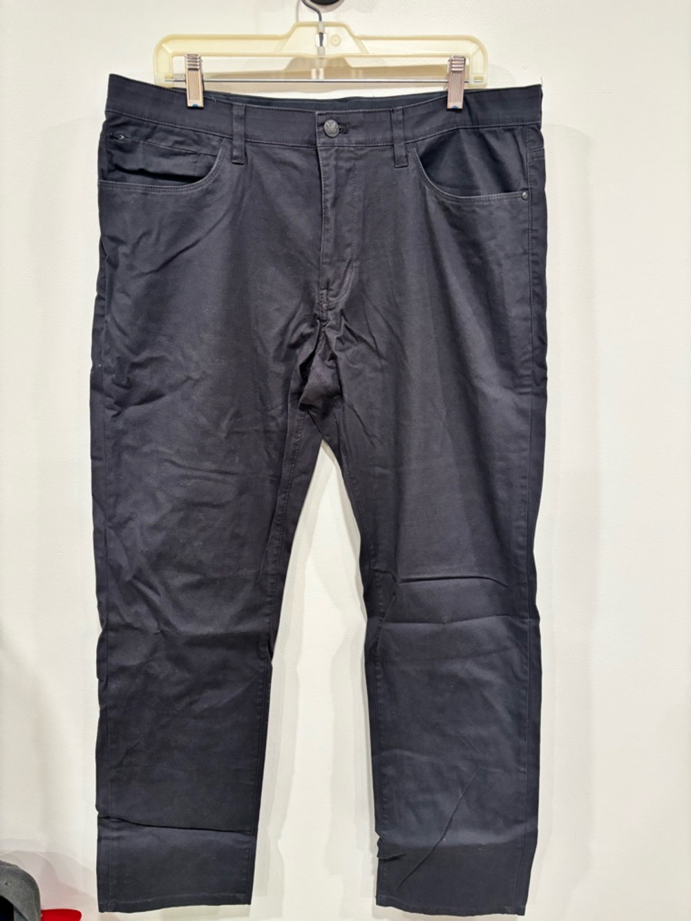 English Laundry Men's Charcoal Gray Straight-Leg Chino Pants Size 36X32